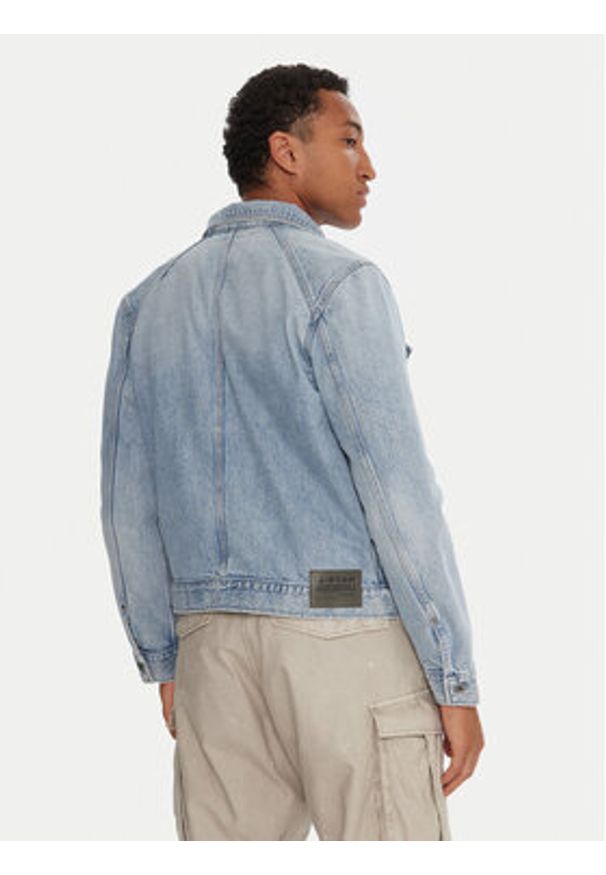 G-Star RAW - G-Star Raw Kurtka jeansowa D26919-D788 Niebieski Slim Fit. Kolor: niebieski. Materiał: bawełna