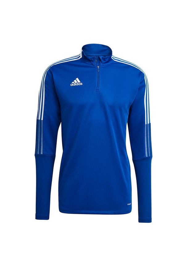Adidas - Bluza piłkarska męska adidas Tiro 21 Training Top. Kolor: biały, niebieski, wielokolorowy. Sport: piłka nożna