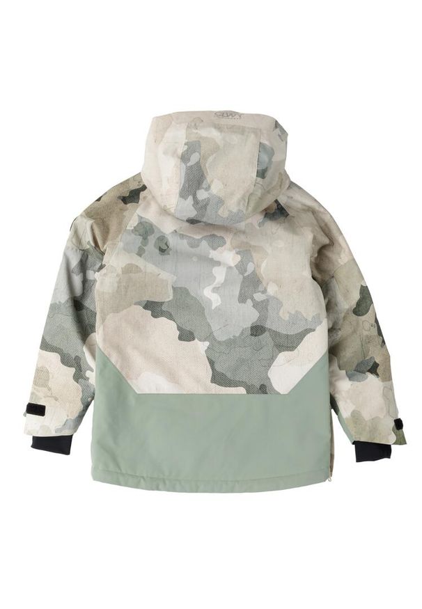 Kurtka snowboardowa dziecięca Colourwear Signature Anorak. Kolor: zielony, wielokolorowy, brązowy. Sport: snowboard