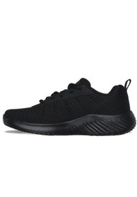 skechers - Adidasy Skechers Bounder - Karonik, Dzieci. Okazja: na co dzień. Zapięcie: sznurówki. Kolor: czarny. Materiał: materiał. Szerokość cholewki: normalna