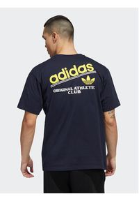 Adidas - adidas T-Shirt Athletic Club HI2972 Granatowy Regular Fit. Kolor: niebieski. Materiał: bawełna