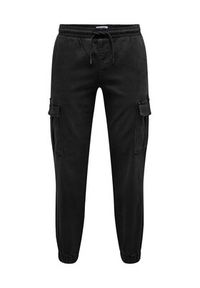 Only & Sons Spodnie materiałowe 22027398 Czarny Regular Fit. Kolor: czarny. Materiał: bawełna #2