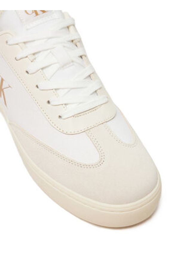 Calvin Klein Jeans Sneakersy Classic Cupsole Low Mix Mg YM0YM01169 Écru. Materiał: materiał