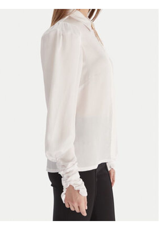 Fracomina Koszula FQ25WT6004W41101 Biały Regular Fit. Kolor: biały. Materiał: syntetyk