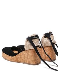 Castañer Espadryle Tina Cork/007 023075-100 Czarny. Kolor: czarny. Materiał: skóra #5