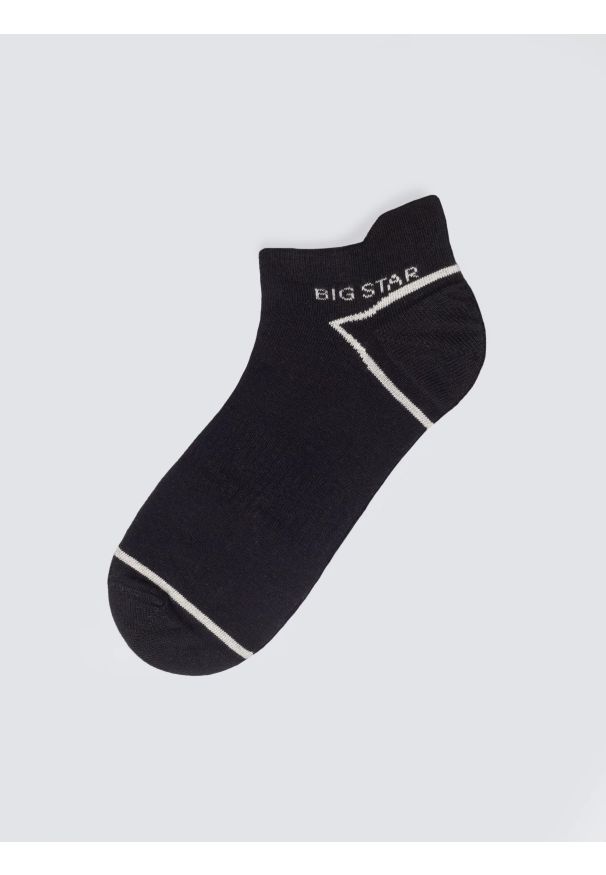 Big-Star - Stopki męskie bawełniane czarne Serhios 906. Kolor: czarny. Materiał: bawełna