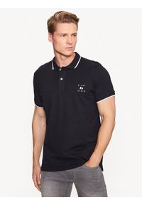 Blend Polo 20715178 Czarny Regular Fit. Typ kołnierza: polo. Kolor: czarny. Materiał: bawełna