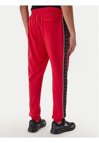 Kappa Spodnie dresowe Banda Alanz 3 321Y8FW Czerwony Comfort Fit. Kolor: czerwony. Materiał: bawełna #5