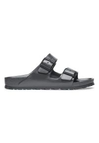 Birkenstock Arizona EVA Metallic Anthracite Klapki damskie. Okazja: na plażę. Kolor: szary. Materiał: materiał. Wzór: paski. Sezon: lato. Styl: wakacyjny, elegancki #1
