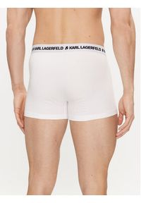 Karl Lagerfeld - KARL LAGERFELD Komplet 3 par bokserek 240M2110 Biały. Kolor: biały. Materiał: bawełna #2