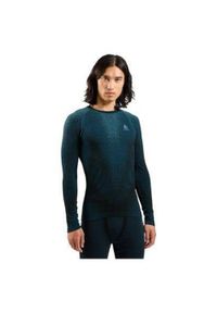 Odlo - Koszulka termoaktywna z długim rękawem męska ODLO Performance Warm Blackcomb BL. Kolor: niebieski. Długość rękawa: długi rękaw. Długość: długie. Sport: bieganie #1