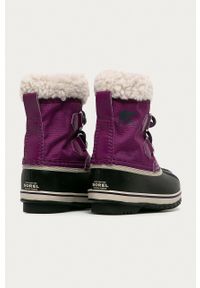 sorel - Sorel - Śniegowce dziecięce Childrens Yoot Pac. Nosek buta: okrągły. Kolor: fioletowy. Materiał: guma #2