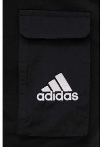 Adidas - adidas spodnie HE1776 męskie kolor czarny z aplikacją. Kolor: czarny. Wzór: aplikacja #2