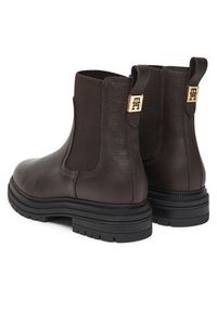 TOMMY HILFIGER - Tommy Hilfiger Sztyblety FW0FW08771 Brązowy. Kolor: brązowy. Materiał: skóra #2