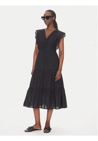 JDY Sukienka letnia Sara 15350748 Czarny Regular Fit. Kolor: czarny. Materiał: bawełna. Sezon: lato