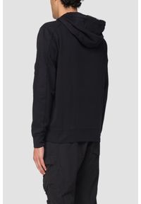 C.P. Company - C.P. COMPANY Czarna męska bluza Hooded Open. Kolor: czarny #6