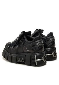 NEW ROCK Sneakersy M-120N-S26 Czarny. Kolor: czarny. Materiał: skóra