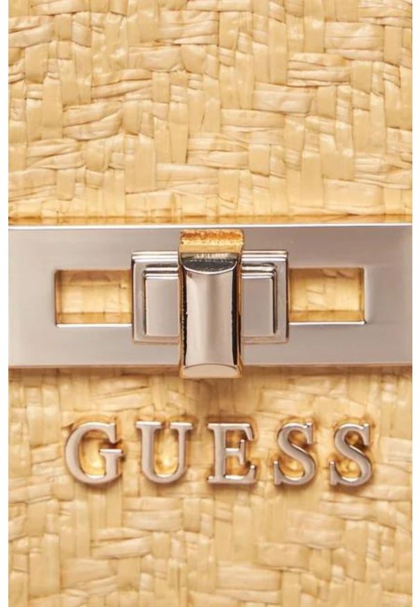 Guess - GUESS Beżowa torebka Emilee Luxury. Kolor: beżowy