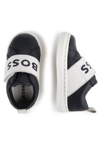 BOSS - Boss Sneakersy J50870 S Granatowy. Kolor: niebieski
