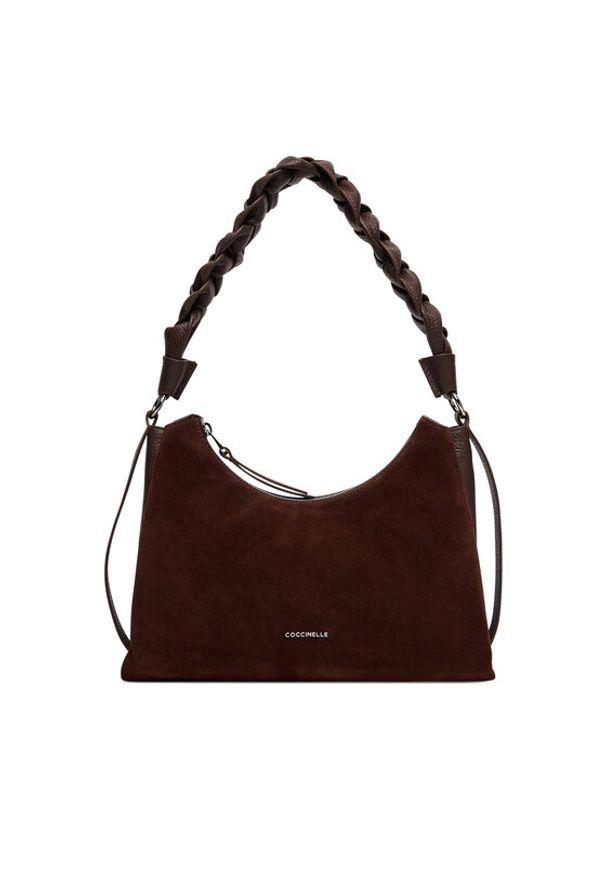 Coccinelle Torebka P6P Boheme Suede Bimaterial E1 P6P 13 03 01 Brązowy. Kolor: brązowy. Materiał: skórzane, zamszowe