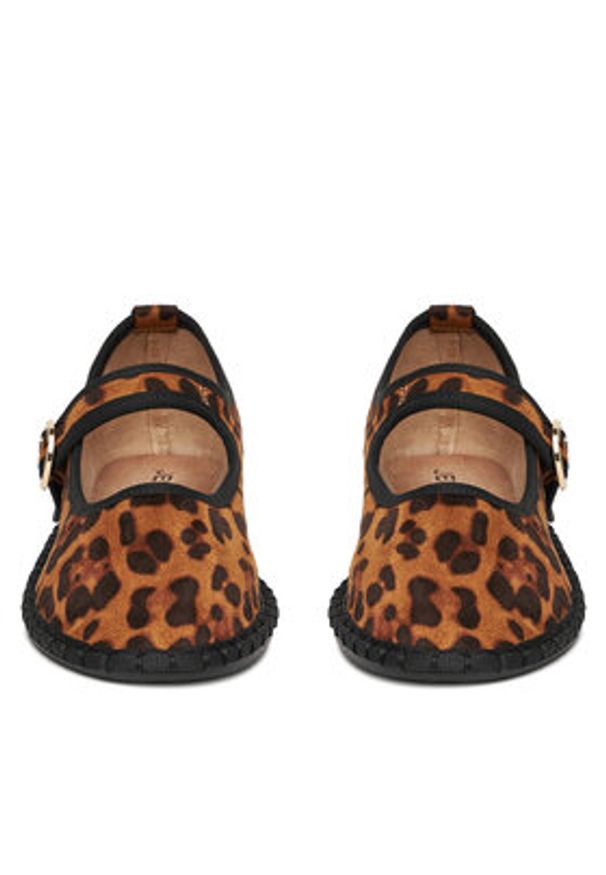 Jenny - JENNY Baleriny HY60163-11 Brązowy. Kolor: brązowy. Materiał: materiał