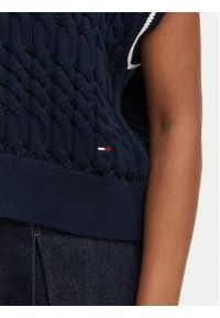Tommy Jeans Sweter DW0DW22927 Granatowy Regular Fit. Kolor: niebieski. Materiał: bawełna #5