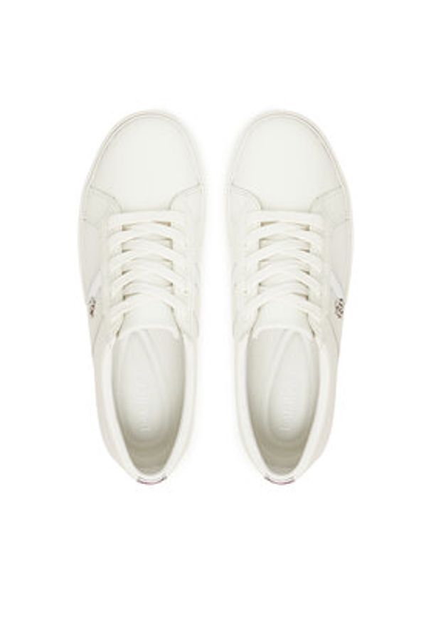 Lauren Ralph Lauren - LAUREN RALPH LAUREN Sneakersy Janson II 802979186001 Biały. Kolor: biały. Materiał: skóra