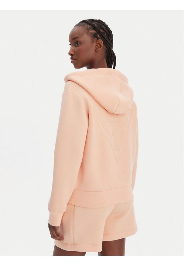 Guess Bluza V3RQ11 K7UW2 Pomarańczowy Regular Fit. Kolor: pomarańczowy. Materiał: wiskoza