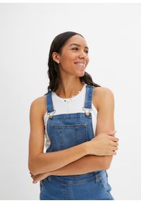 bonprix - Ogrodniczki dżinsowe Boyfriend Fit. Kolor: niebieski #3