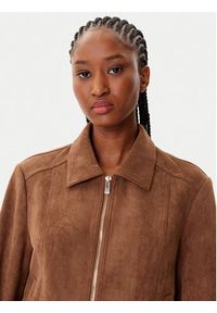 Morgan Kurtka z imitacji skóry 252-GPOKEL Brązowy Regular Fit. Kolor: brązowy. Materiał: skóra #3