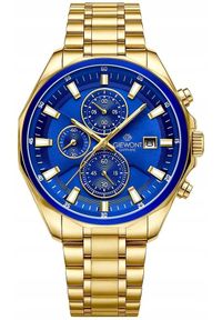 Zegarek Giewont Zegarek Męski Chronograph Sapphire Złoto Niebieski GW7290-B6. Kolor: złoty, niebieski, wielokolorowy #1