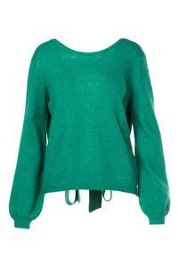 Born2be - Zielony Sweter Kylerris. Kolor: zielony. Długość rękawa: długi rękaw. Długość: długie. Wzór: gładki