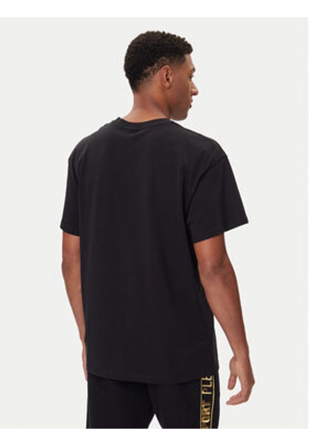 Plein Sport T-Shirt FAEC MTK8354 STE001N Czarny Loose Fit. Kolor: czarny. Materiał: bawełna. Styl: sportowy