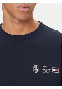 TOMMY HILFIGER - Tommy Hilfiger T-Shirt MW0MW40011 Granatowy Regular Fit. Kolor: niebieski. Materiał: bawełna #3