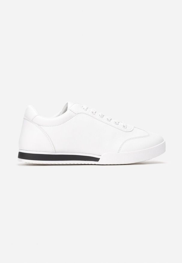 Renee - Białe Sneakersy Turning Away. Kolor: biały. Obcas: na płaskiej podeszwie