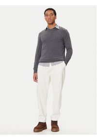 Marc O'Polo Sweter M29 5144 60504 Szary Regular Fit. Typ kołnierza: polo. Kolor: szary. Materiał: bawełna #4