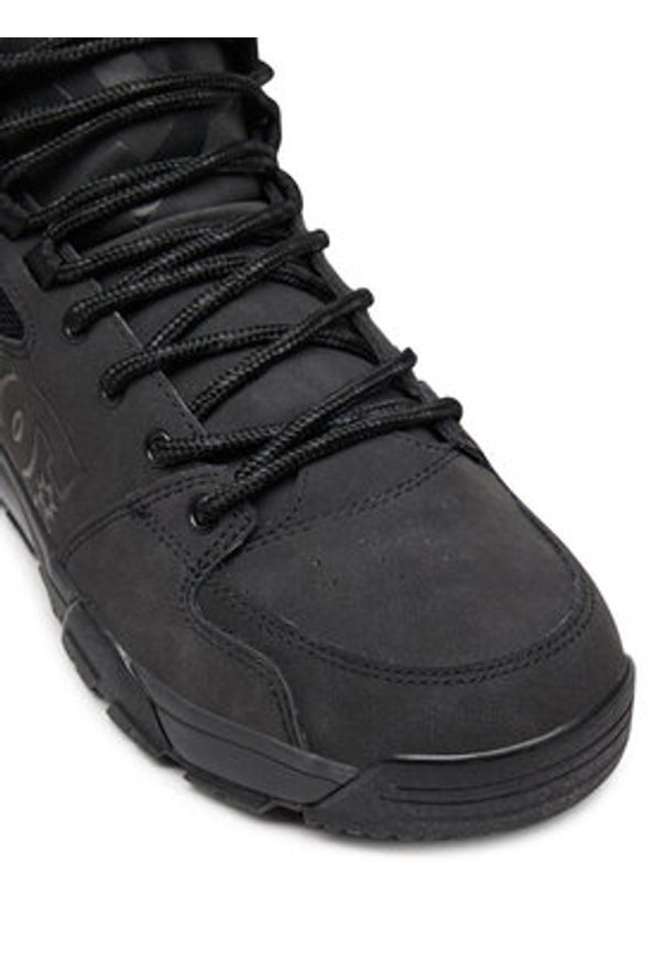 DC Sneakersy Versatile Hi Wr ADYB100019-3BK Czarny. Kolor: czarny. Materiał: skóra