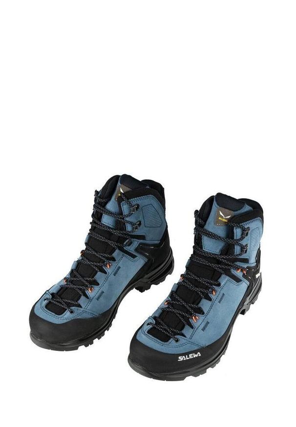 Salewa - Buty trekkingowe męskie Mtn Trainer 2 Mid GTX. Kolor: wielokolorowy, niebieski, czarny. Sezon: zima