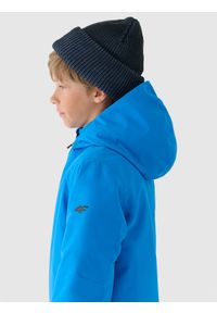 4f - 4F Kurtka narciarska membrana 5000 chłopięca - niebieska 164 (13-14 lat). Okazja: na co dzień. Typ kołnierza: kaptur. Kolor: niebieski. Materiał: dzianina, materiał, tkanina, poliester. Wzór: gładki. Sezon: lato, zima. Styl: casual, klasyczny, sportowy #2