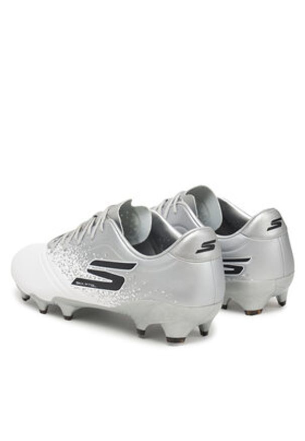 skechers - Skechers Buty do piłki nożnej Skechers Gold Fg- 252015/WSL Biały. Kolor: biały. Materiał: skóra