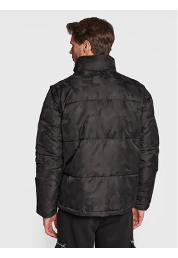 Karl Lagerfeld - KARL LAGERFELD Kurtka zimowa 505007 524506 Czarny Regular Fit. Typ kołnierza: dekolt w karo. Kolor: czarny. Materiał: syntetyk. Sezon: zima