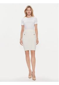 Guess Spódnica ołówkowa 4RGD00 5661Z Beżowy Slim Fit. Kolor: beżowy. Materiał: syntetyk #6