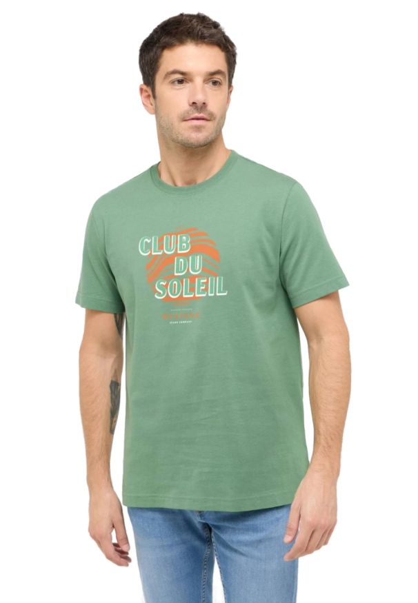 Męski T-Shirt Mustang Style Austin Dark Ivy 1016278 6326