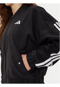 Adidas - adidas Kurtka bomber Essentials 3-Stripes JD5317 Czarny Loose Fit. Kolor: czarny. Materiał: syntetyk #4