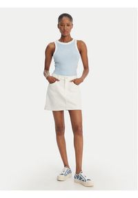 Guess Jeans Top W6GPZ8 KF641 Błękitny Slim Fit. Kolor: niebieski. Materiał: bawełna #5