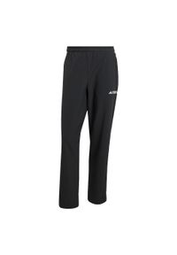 Adidas - Spodnie Terrex Multi Liteflex. Kolor: czarny. Materiał: materiał. Sezon: lato. Sport: turystyka piesza