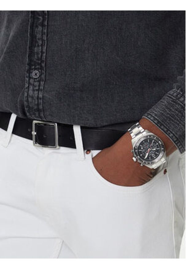 Nautica Zegarek Sporty Chronograph NAPBSS505 Srebrny. Kolor: srebrny. Styl: sportowy