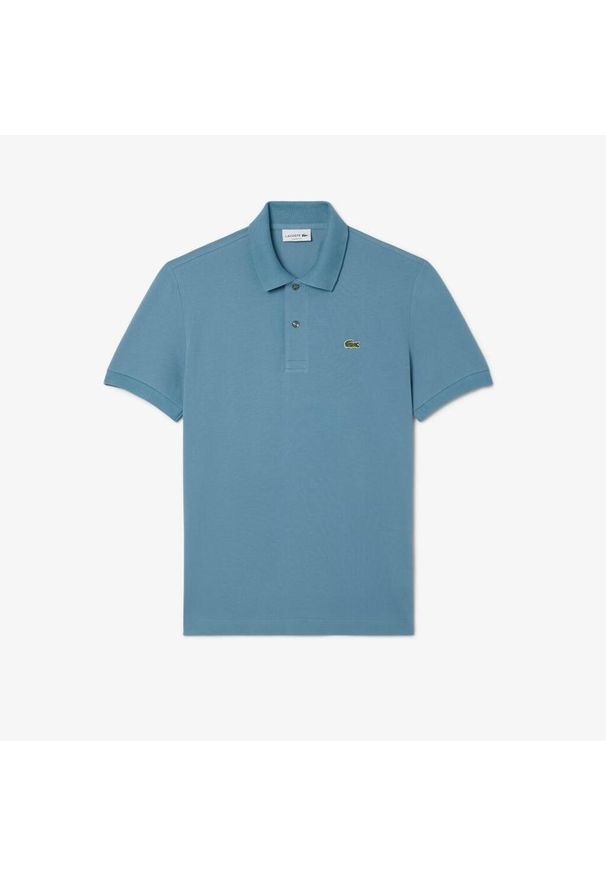 Lacoste Model Short Sleeved Ribbed Collar Kolor Niebieski. Typ kołnierza: polo. Kolor: niebieski. Materiał: tkanina