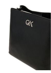 Calvin Klein Torebka Ck Bucket Bag K60K612803 Czarny. Kolor: czarny. Materiał: skórzane