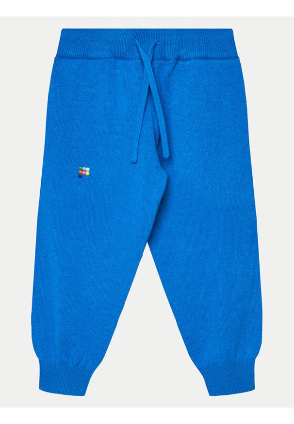 Pangaia Spodnie dresowe Recycled Cashmere Niebieski Relaxed Fit. Kolor: niebieski. Materiał: kaszmir